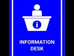 Information Desk sign